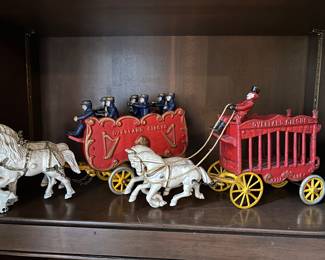 Lot #164 - $200 - includes these 2 wagons and the following 2 wagons (all 6 photos).