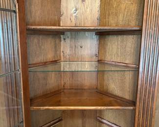 inside of corner cabinet