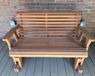 Lot #168 - $125 - Glider bench