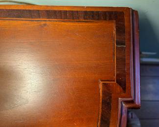 detail of foyer table top