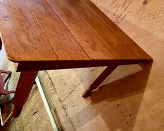 Lot #74 - $195 -Square oak table. 29-1/2"H x 42" x 42"