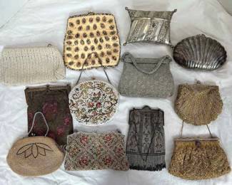 Stunning Vintage Beaded Metal Evening Bags
