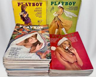 1970 1971 Playboy Magazines