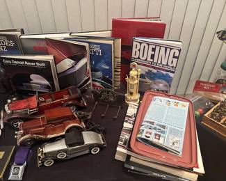 Car/Airplane Books and Items 