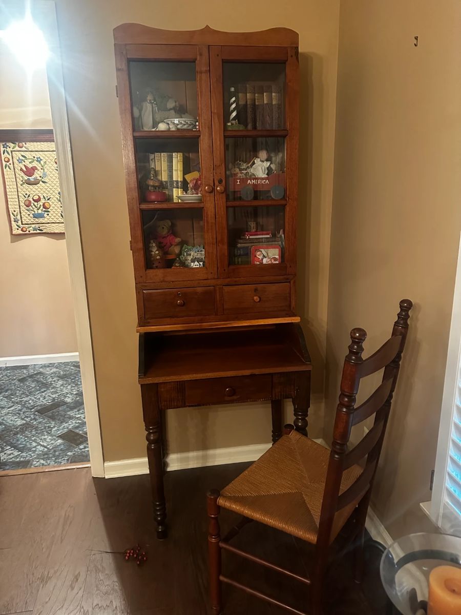 ANTIQUE DESK WITH CHAIR