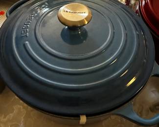 LE CREUSET BLUE CAST IRON