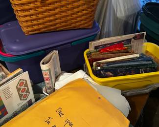 MISC. MATERIAL VII AND LONGABERGER BASKET