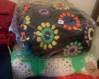 Vintage crocheted 🧶 Afghans Hand-Made