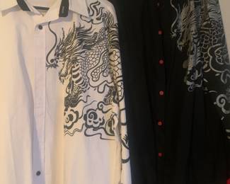 Year of the Dragon 🐉 Beautiful men’s button-down shirts LARGE & XL SIZE