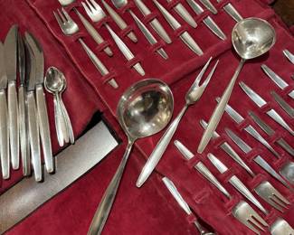 66pc. Set of Georg Jensen Sterling "Cypress" Flatware