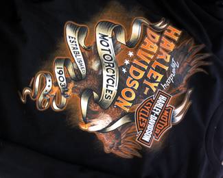 HARLEY DAVIDSON BRAND NEW ORIGINAL T SHIRS THAT ARE XXL ALL FIVE T SHIRTS PURCHASE WITH ORIGINAL PURCHASE TAGS AND BRAND NEW UNUSED