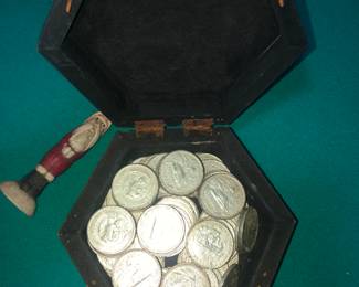 MEXICAN SILVER COINS 80 COUNT FOUND IN WALL OF HISTORIC RESIDENCE 