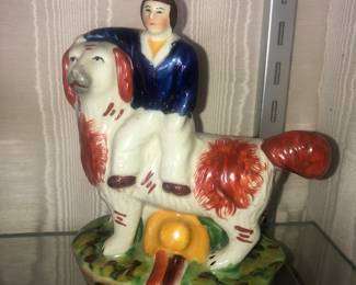 ANTIQUE STAFFORDSHIRE ENGLISHMAN SEATED