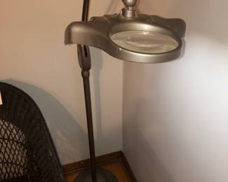 RARE MEDICAL SURGICAL ADJUSTIABLE MAGNIFIER WITH OPERATINAL LIGHT USED AT THE FISHER MANSION IN MID-CENTURY 