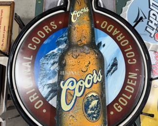 Coors lighted sign 