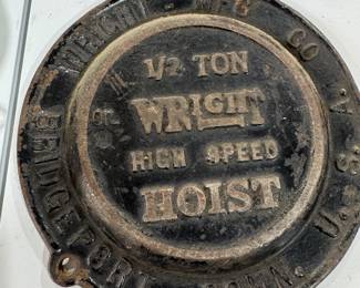 Wright Cast iron Hoist cover 