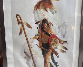 beautiful Indian and horse print 