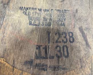 Makers Mark Bourbon barrel 
