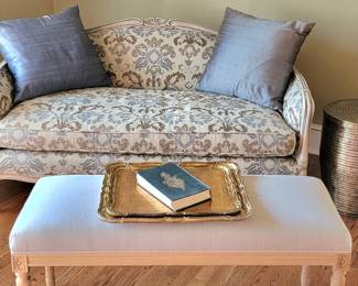 Please...have a seat on the settee at our soiree, while I fetch some scones!