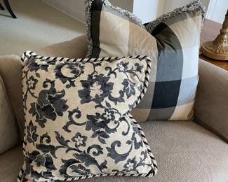 Pillows and curtains available for purchase