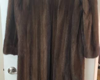 Neiman Marcus, full length RUSSIAN SABLE, rare female, matching pelts). M/L from Caroline Warfield estate. $5,000