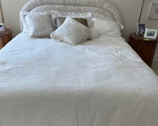 King size upholstered headboard. Like new M&B. $500