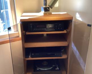 Piano lamp marble base - Onkyo reciever