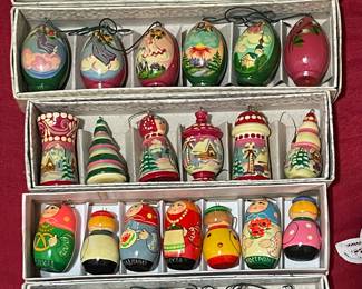 HAND PAINTED RUSSIAN ORNAMENTS