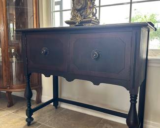 8. Antique Boston Furniture Sideboard Credenza , 39 3/4" w x 37" 1/2" h x 17 3/4" d, $250
