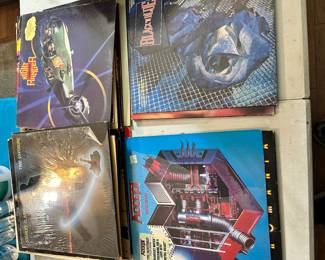 Lots of rock and roll records 