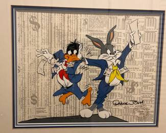 Signed cartoon art