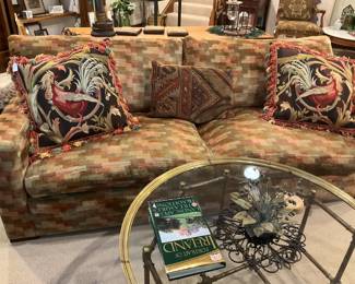 Sofa in fall leaf tones