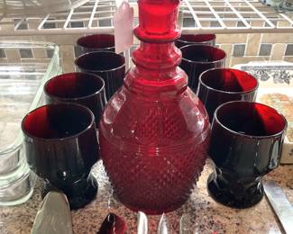 Decanter and glasses