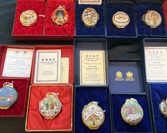 Additional consigned Halcyon Days enamel boxes