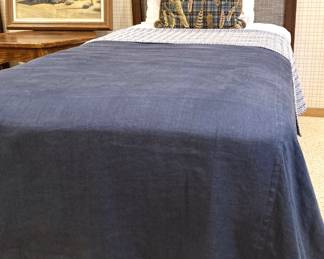 One of two twin beds