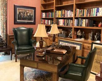 The study is filled with treasures.