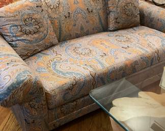 One of two matching sofas