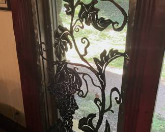 Framed metal wall art