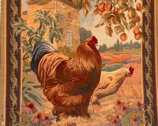 Rooster tapestry