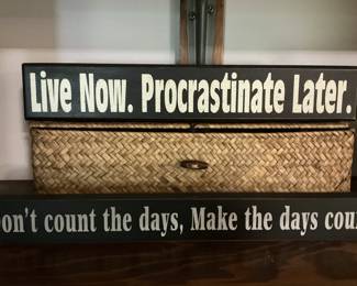 Consigned "life reminders"