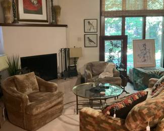 Occasional chairs . . . perfect for the fireside