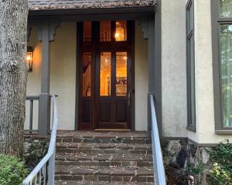 Entrance will be through the front door.