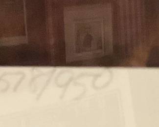 Framed "attorney art" by Charles Bragg - 578/950