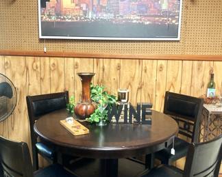 Bistro table and 4 chairs