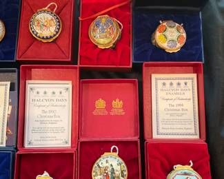 More consigned Halcyon Days enamel boxes
