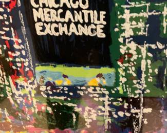 Chicago Mercantile Exchange by LeRoy Neiman