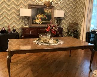Large formal dining table