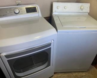 LG dryer and Maytag washer. 
