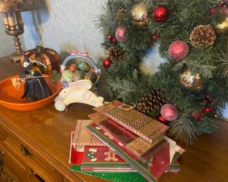 Some of the holiday items for sale- There are high-quality wreaths for every season, Christmas tree, decorations and packaging. Halloween and Easter decorations. 