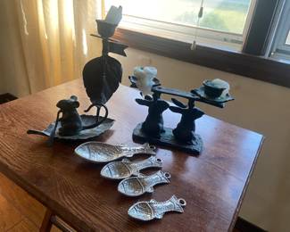 Examples of the whimsical and fun decorative items for sale. 